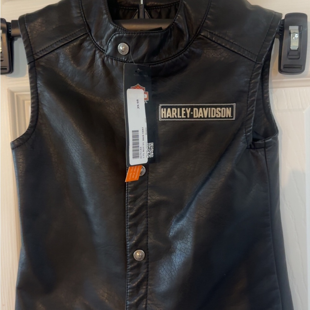Harley-Davidson Black Leather Vest